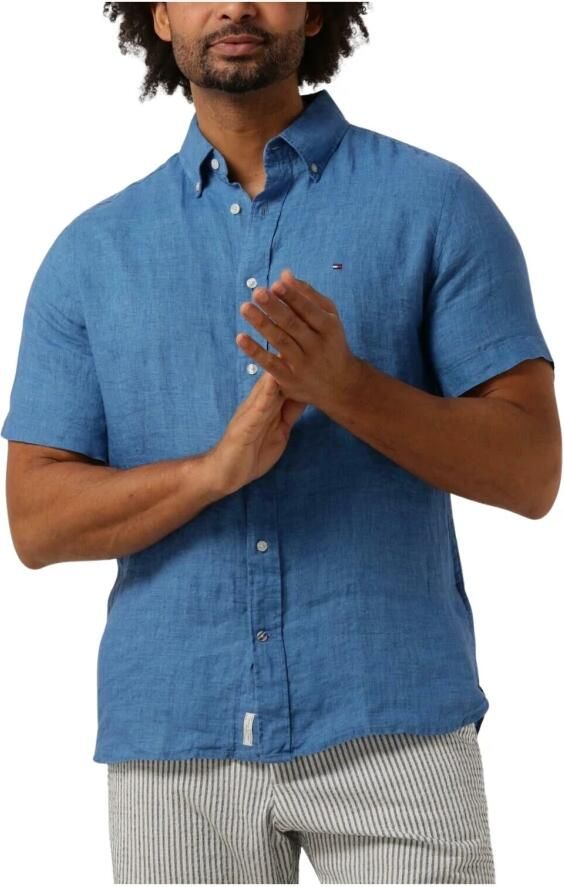 Tommy Hilfiger Regular fit vrijetijdsoverhemd van puur linnen in denimlook - Foto 4