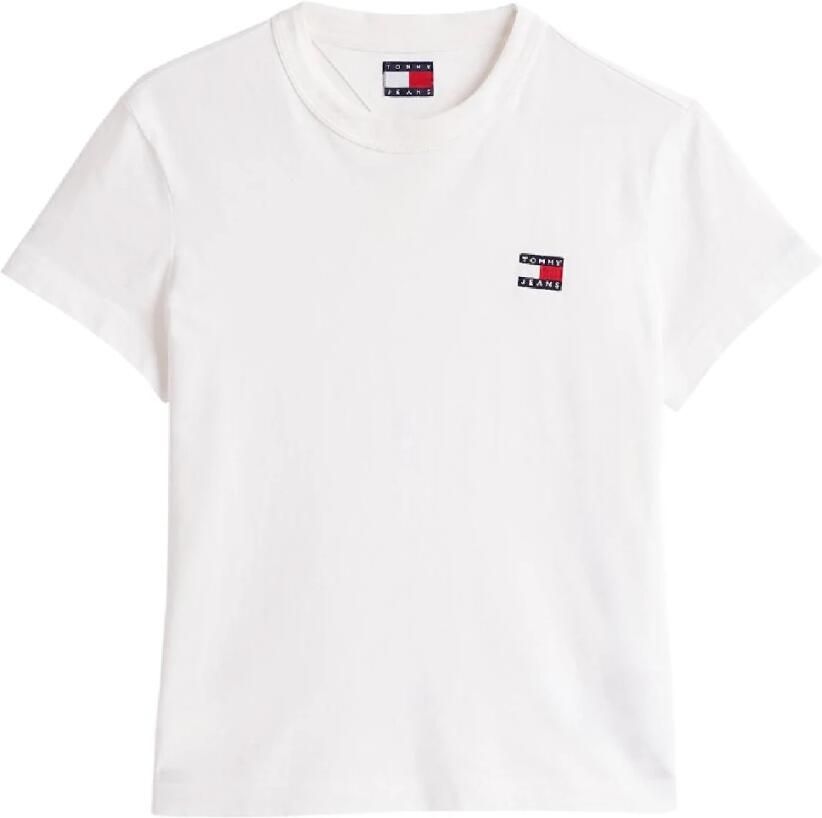 TOMMY JEANS Dames Tops & T-shirts Tjw Reg Badge Tee Wit - Foto 3