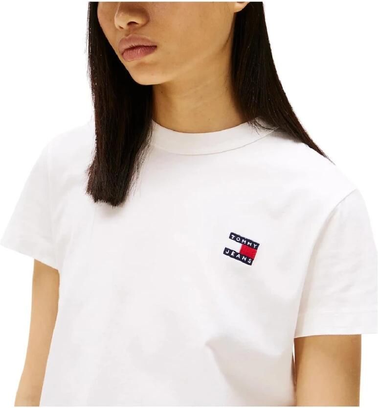 TOMMY JEANS Dames Tops & T-shirts Tjw Reg Badge Tee Wit