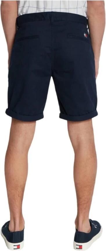 Tommy Hilfiger Blauwe effen herenshorts met ritssluiting en knoopsluiting Blue Heren - Foto 2
