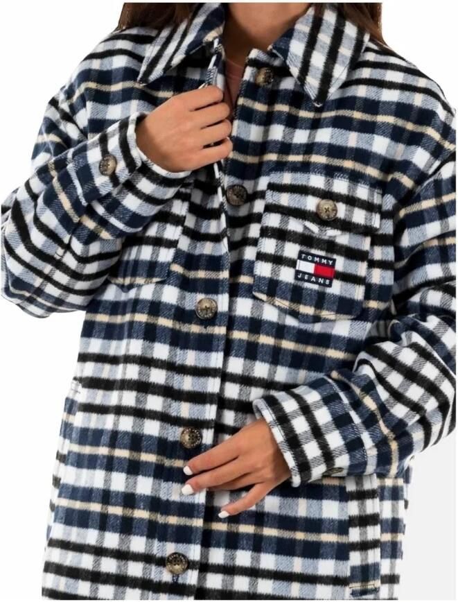 Tommy Hilfiger Check Coat Jeans Black Dames