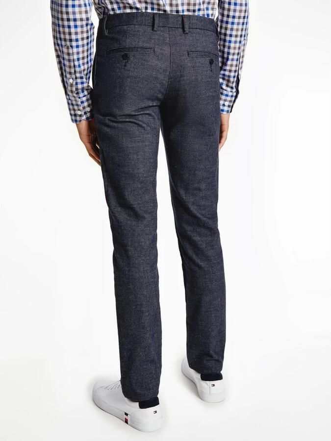 TOMMY HILFIGER Heren Broeken Bleecker Fake Solid Wool Look Donkerblauw - Foto 8