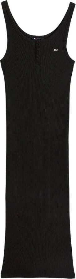Tommy Hilfiger Chique Wikkelstijl Midi Jurk Black Dames - Foto 3