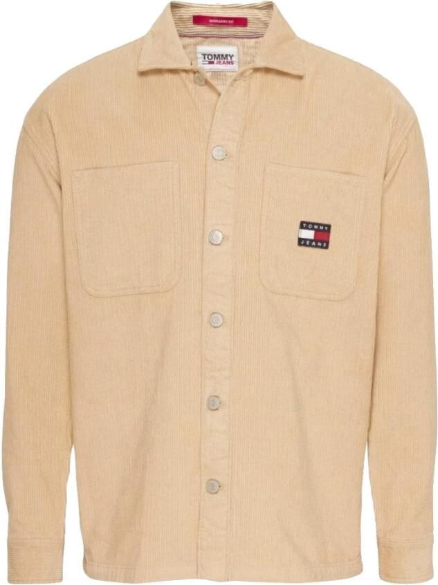 Tommy Jeans Vrijetijdsoverhemd in ribcordlook model 'CHUNKY'