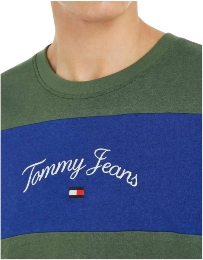 Tommy Hilfiger Colorblock Serif Tee Rlxd Modern Casual Multicolor Heren