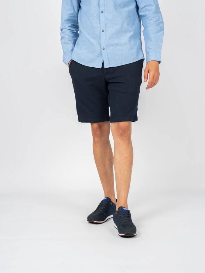 Tommy Hilfiger Comfortabele Shorts met Elastische Tailleband en Zakken Blauw Heren