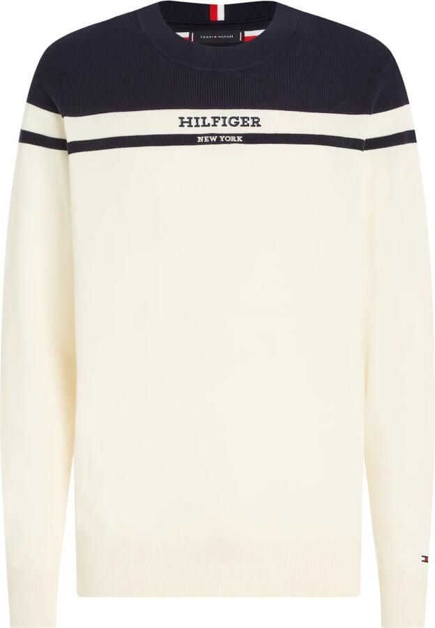Tommy Hilfiger Grafische Color Block Trui voor Heren Beige Heren - Foto 2