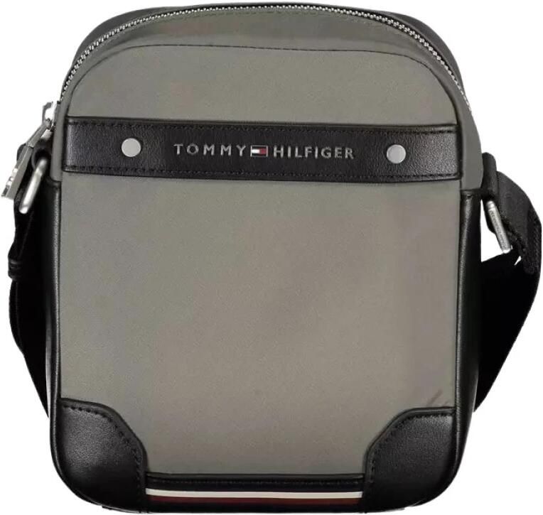 Tommy Hilfiger Groene Heren Schoudertas Contrast Details Green Heren