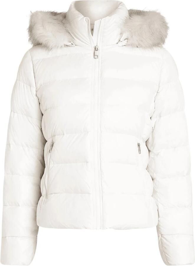 Tommy Hilfiger Gewatteerd jack met capuchon van imitatiebont model 'GLOSS' - Foto 3