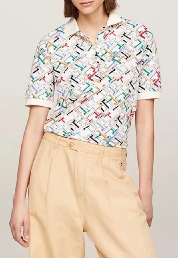 Tommy Hilfiger Regular fit poloshirt met all-over logomotief - Foto 2