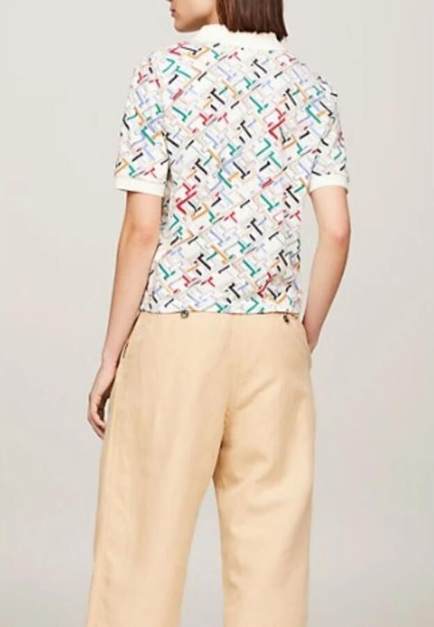 Tommy Hilfiger Regular fit poloshirt met all-over logomotief - Foto 3