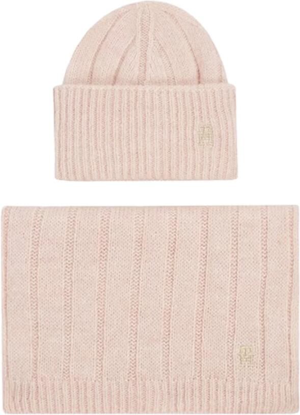 Tommy Hilfiger Gebreide sjaal GP TH TIMELESS BEANIE + SCARF Cadeauset (set) - Foto 3