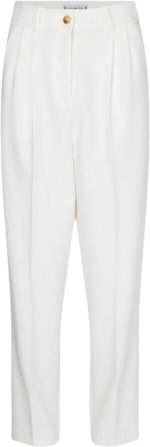 Tommy Hilfiger Tapered fit stoffen broek met persplooien - Foto 5