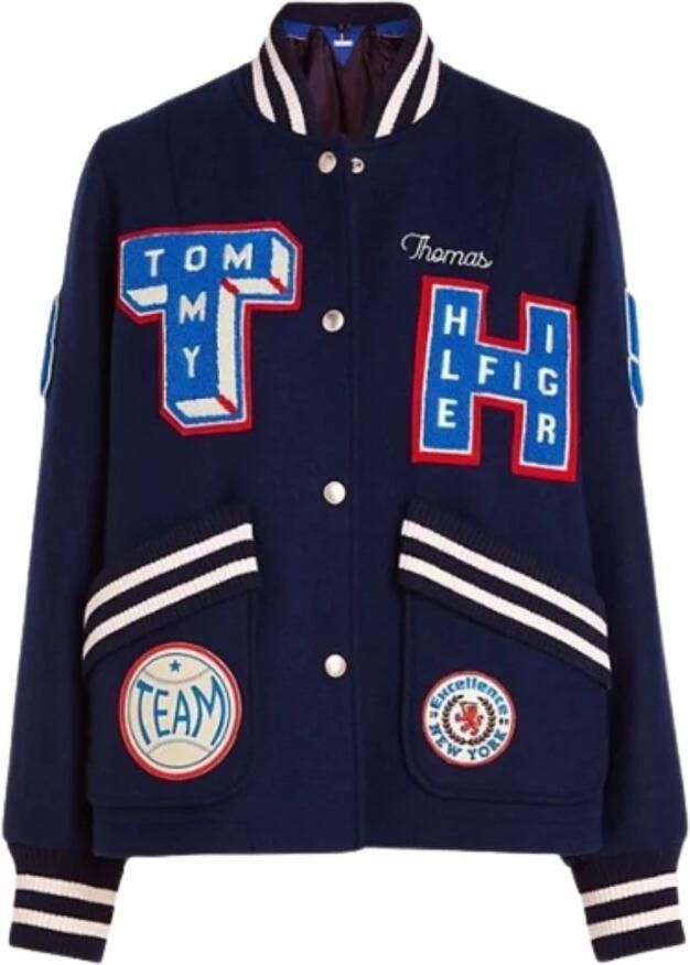 Tommy Hilfiger Collegekjack met label- en motiefpatches model 'COLLEGIATE' - Foto 4