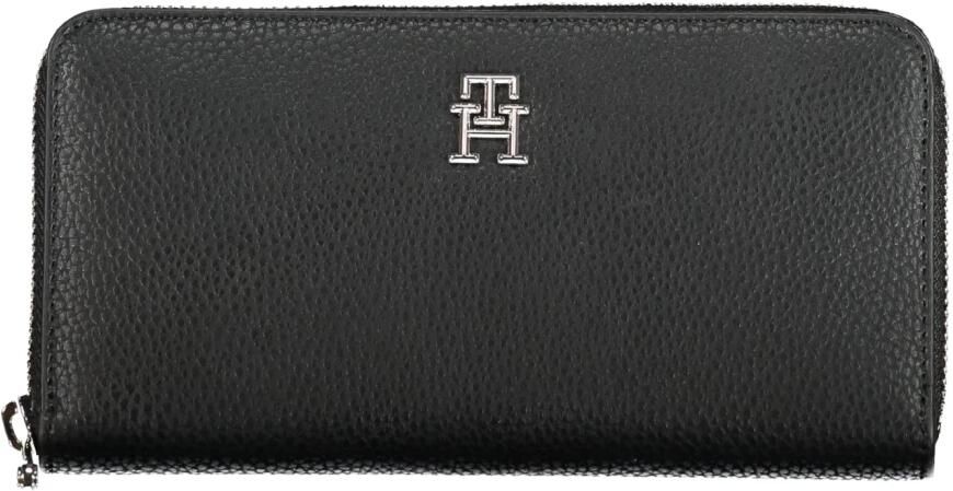 Tommy Hilfiger Grote Damesportemonnee Herfst Winter Collectie Black Dames