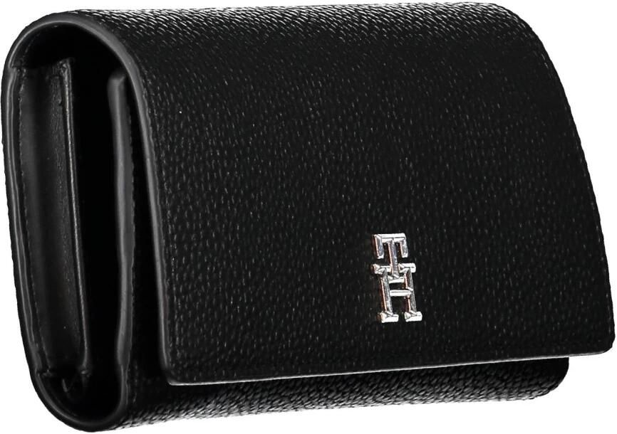 Tommy Hilfiger Zwarte Portemonnee met Meerdere Vakken Black Dames