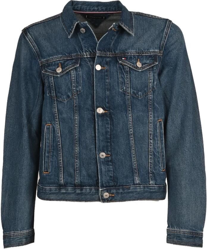 Tommy Hilfiger Denim Trucker Jack met knoopsluiting Blue Heren - Foto 4