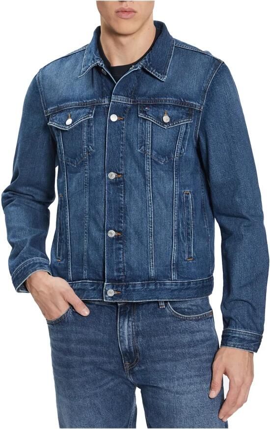 Tommy Hilfiger Denim Trucker Jack met knoopsluiting Blue Heren - Foto 2