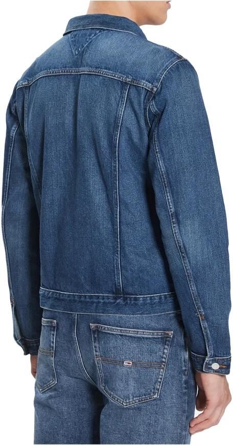 Tommy Hilfiger Denim Trucker Jack met knoopsluiting Blue Heren - Foto 3