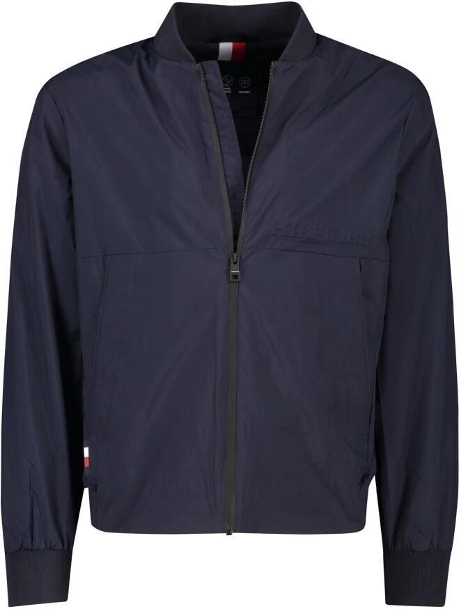 Tommy Hilfiger Blauwe Nylon Polyester Bomberjack Blue Heren