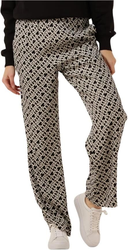 Tommy Hilfiger Monogram Viscose Broek Relaxte Pasvorm Beige Dames - Foto 5