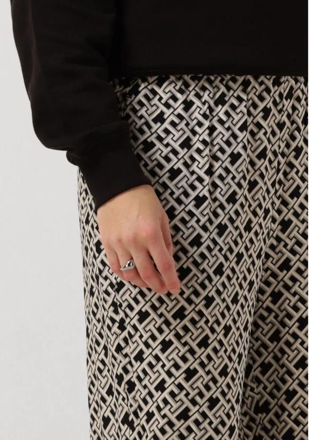 Tommy Hilfiger Monogram Viscose Broek Relaxte Pasvorm Beige Dames - Foto 4
