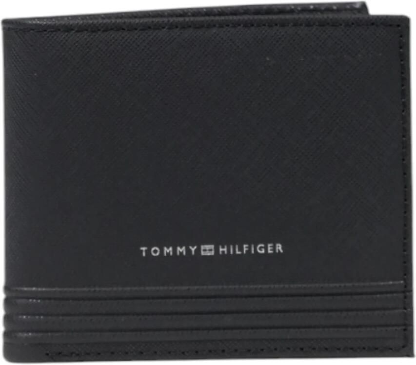 Tommy Hilfiger Klassieke Leren Portemonnee met Zakken Black Heren - Foto 5
