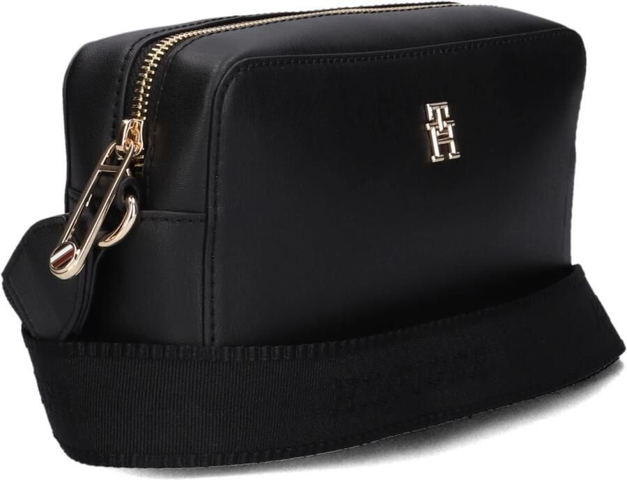 Tommy Hilfiger Zwarte dames crossbody tas met verstelbare band Black Dames