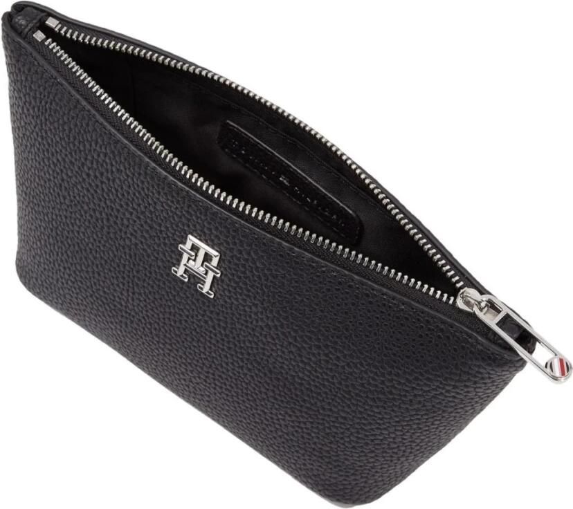 Tommy Hilfiger embleem toilettas Black Dames