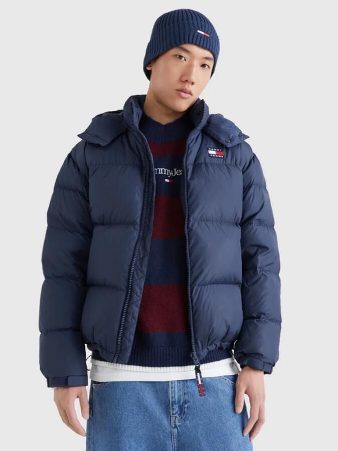 Tommy Jeans gewatteerde winterjas ALASKA van gerecycled polyester twilight navy - Foto 5
