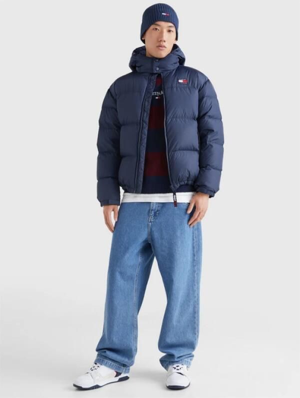Tommy Jeans gewatteerde winterjas ALASKA van gerecycled polyester twilight navy - Foto 7