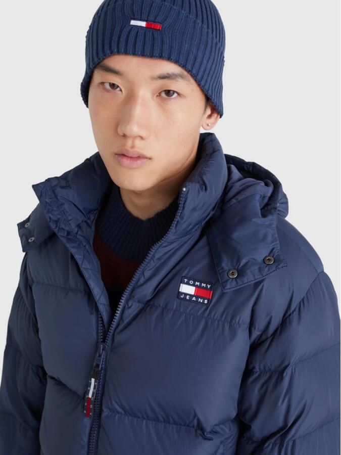 Tommy Jeans gewatteerde winterjas ALASKA van gerecycled polyester twilight navy - Foto 4