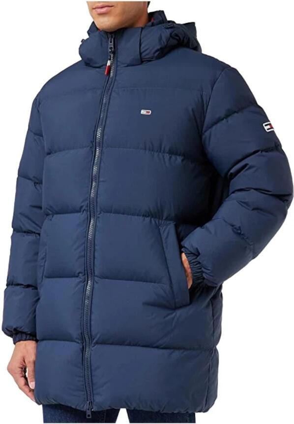 Tommy Jeans gewatteerde jas van gerecycled polyester twilight navy - Foto 5