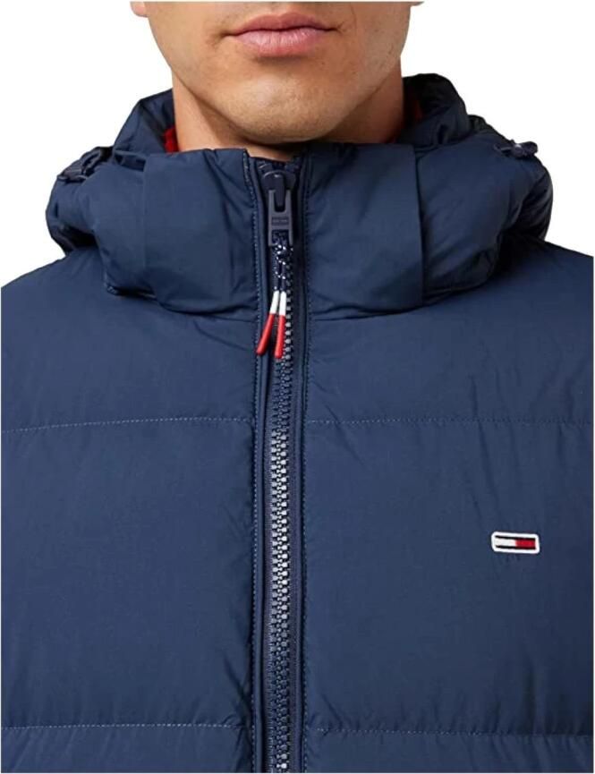 Tommy Jeans gewatteerde jas van gerecycled polyester twilight navy - Foto 3