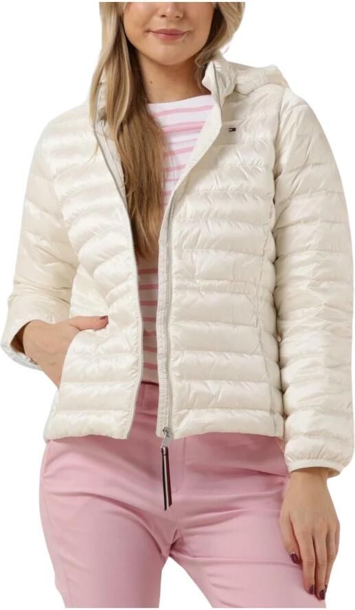 Tommy Hilfiger Ecru Gewatteerde Jas Feminine Lw Down Jacket - Foto 5