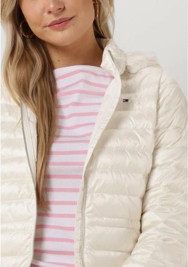 Tommy Hilfiger Ecru Gewatteerde Jas Feminine Lw Down Jacket - Foto 3