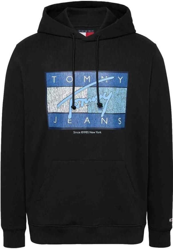 Tommy Hilfiger Flag DNA Sweatshirt Urban Stijl Black Heren - Foto 2