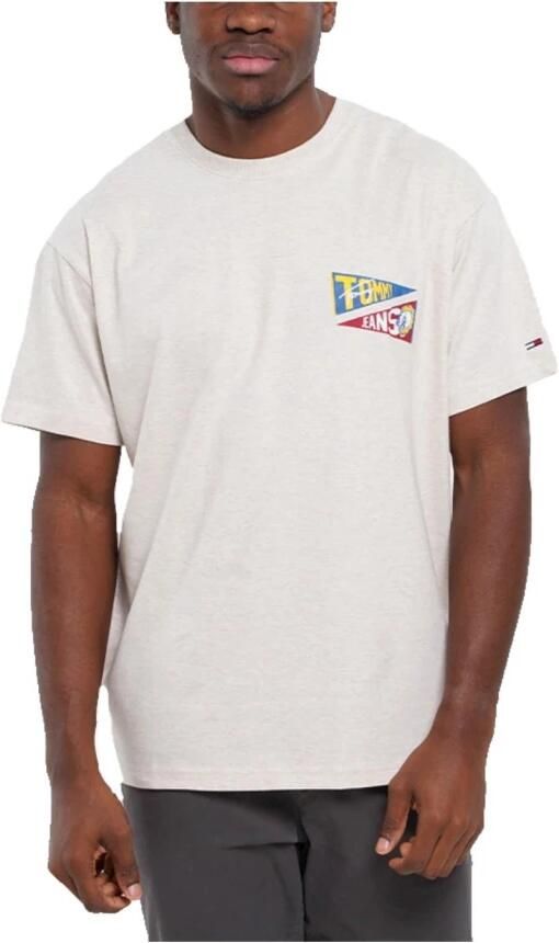 Tommy Hilfiger Flag Tiger Grafisch Katoenen T-shirt White Heren - Foto 3