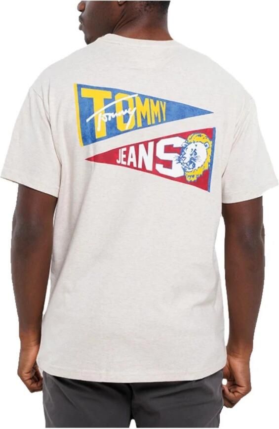 Tommy Hilfiger Flag Tiger Grafisch Katoenen T-shirt White Heren - Foto 2