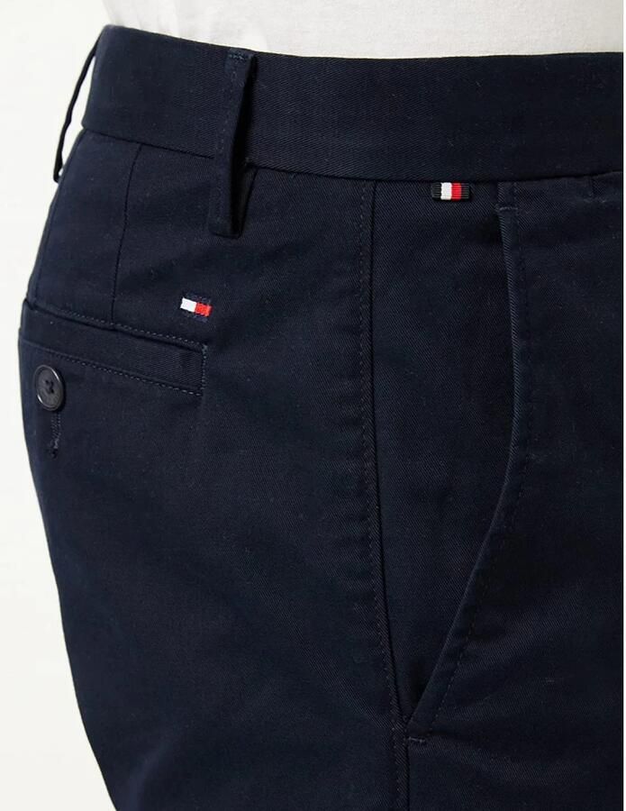 TOMMY HILFIGER Heren Broeken Chelsea Satin Gmd Donkerblauw
