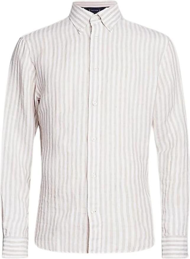 Tommy Hilfiger Smart Casual Beige Shirt Verticale Strepen Beige Heren - Foto 3