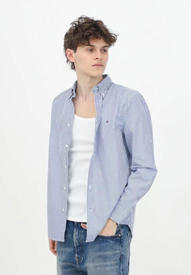 Tommy Hilfiger Overhemd met lange mouwen FLEX POPLIN CLASSIC STP RF SHIRT