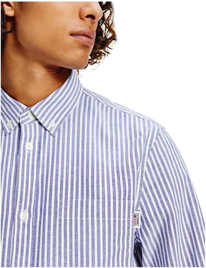 TOMMY JEANS Overhemd met lange mouwen TJM STRETCH OXFORD STRIPE SHIRT