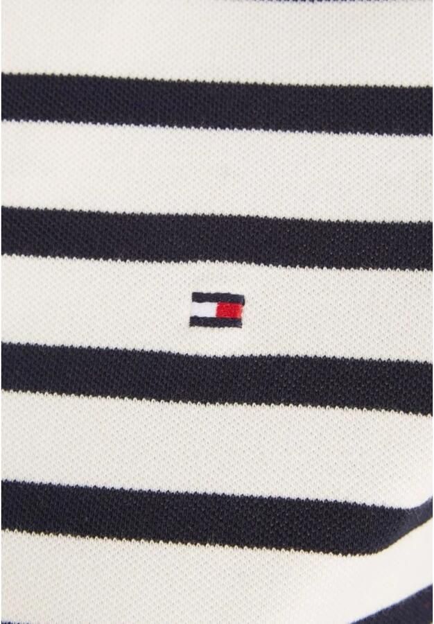 Tommy Hilfiger Poloshirt 1985 SLIM PIQUE STRIPE POLO SS met discreet geborduurd logo