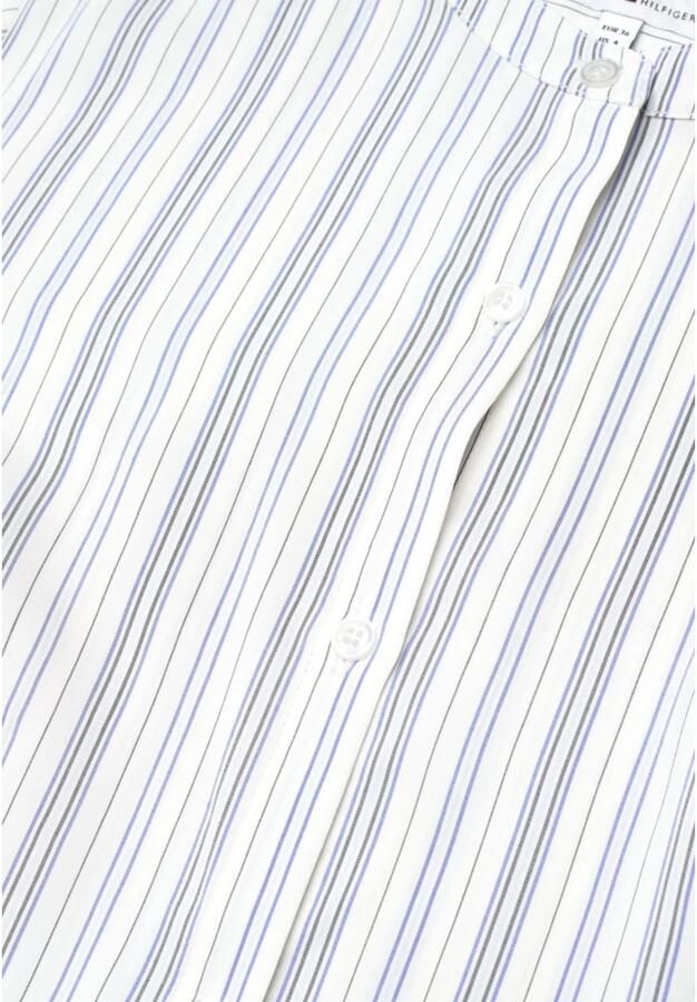 Tommy Hilfiger Jurk met overhemdkraag VIS STRIPE MIDI SHIRT DRESS LS