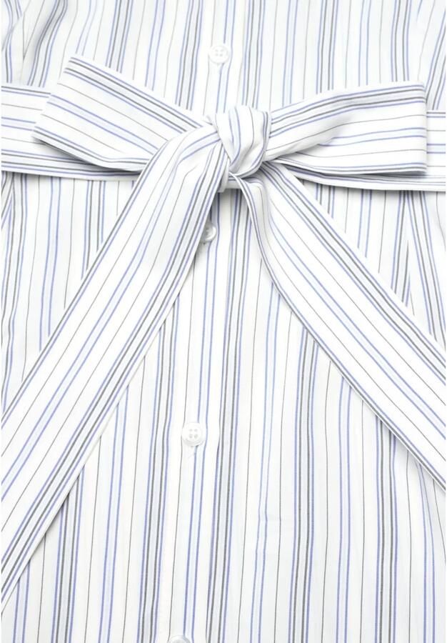 Tommy Hilfiger Jurk met overhemdkraag VIS STRIPE MIDI SHIRT DRESS LS - Foto 2