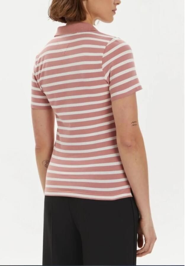 Tommy Hilfiger Poloshirt 1985 SLIM PIQUE STRIPE POLO SS met discreet geborduurd logo - Foto 2