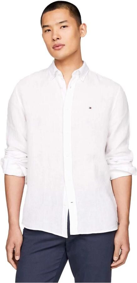 Tommy Hilfiger Regular fit vrijetijdsoverhemd van linnen model 'PIGMENT' - Foto 6