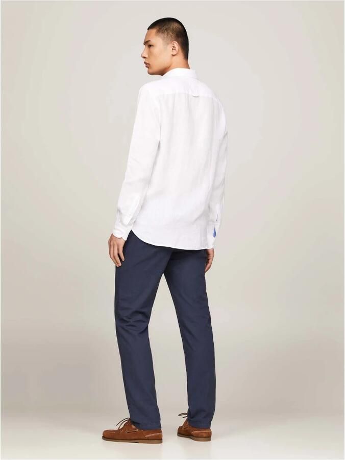 Tommy Hilfiger Regular fit vrijetijdsoverhemd van linnen model 'PIGMENT' - Foto 3