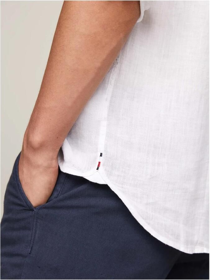 Tommy Hilfiger Regular fit vrijetijdsoverhemd van linnen model 'PIGMENT' - Foto 4